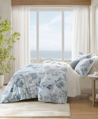Botanical Floral 3-Pc. Duvet Cover Set, Full/Queen