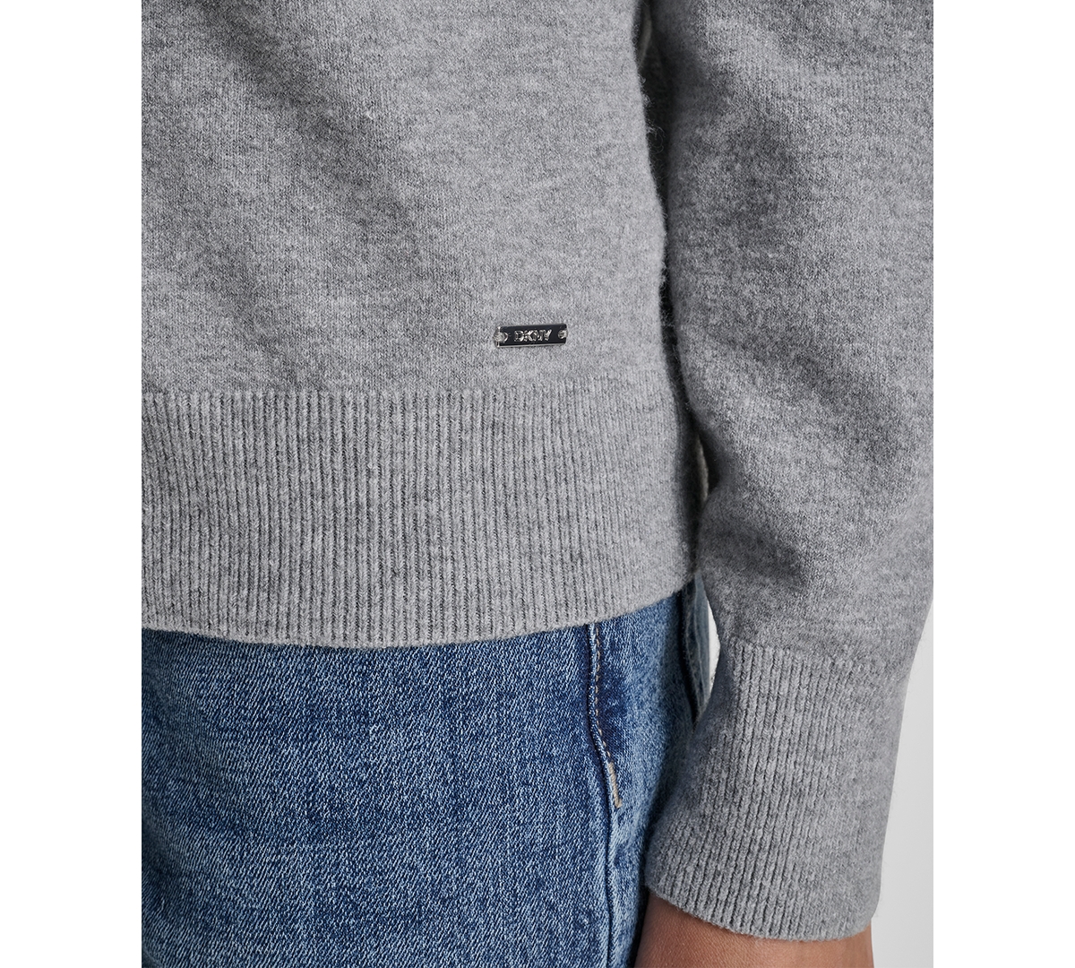 Dkny Jeans Women's Rhinestone Button-Front Crewneck Cardigan