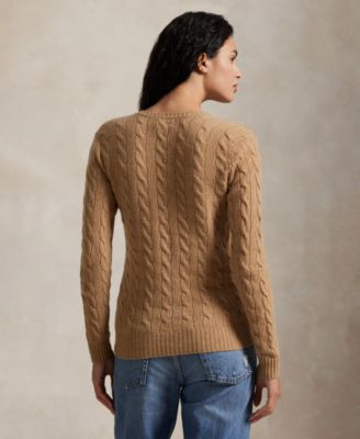 Women's Cable-Knit Slim-Fit Sweater