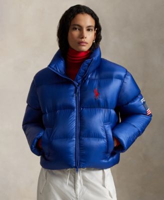 Polo Ralph Lauren Women's Flag Mid-Weight Down Puffer Jacket - Macy's