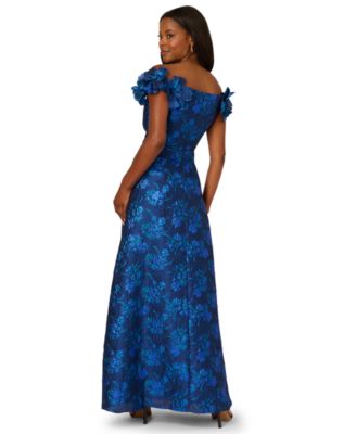 Women's Floral Off-The-Shoulder Gown