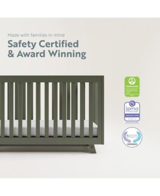 Beckett 3-in-1 Convertible Crib (Olive)