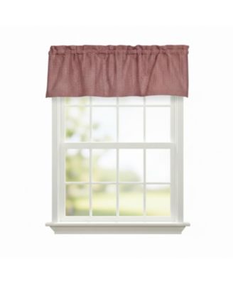 100% Cotton High Quality Minicheck Tailored Window Valance with 1.5" Rod Pocket 50" W X 12" L Red