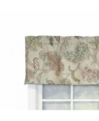 100% Cotton High Quality Tila Tailored Window Valance with 1.5" Rod Pocket 50" W X 12" L Gray