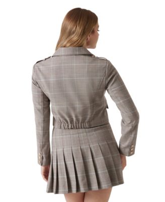 Women's Geraldine Cropped Plaid Jacket