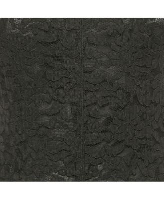 Women's Black Lace Sleeveless Mini Dress