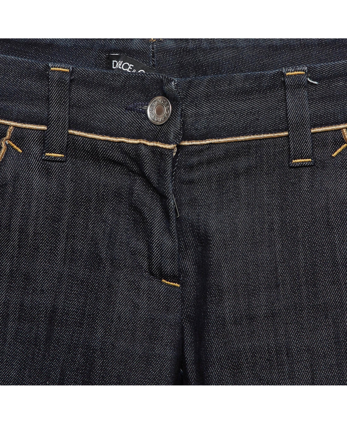 Pre-Owned Dolce & Gabbana Women's Blue Denim Wide Leg Jeans