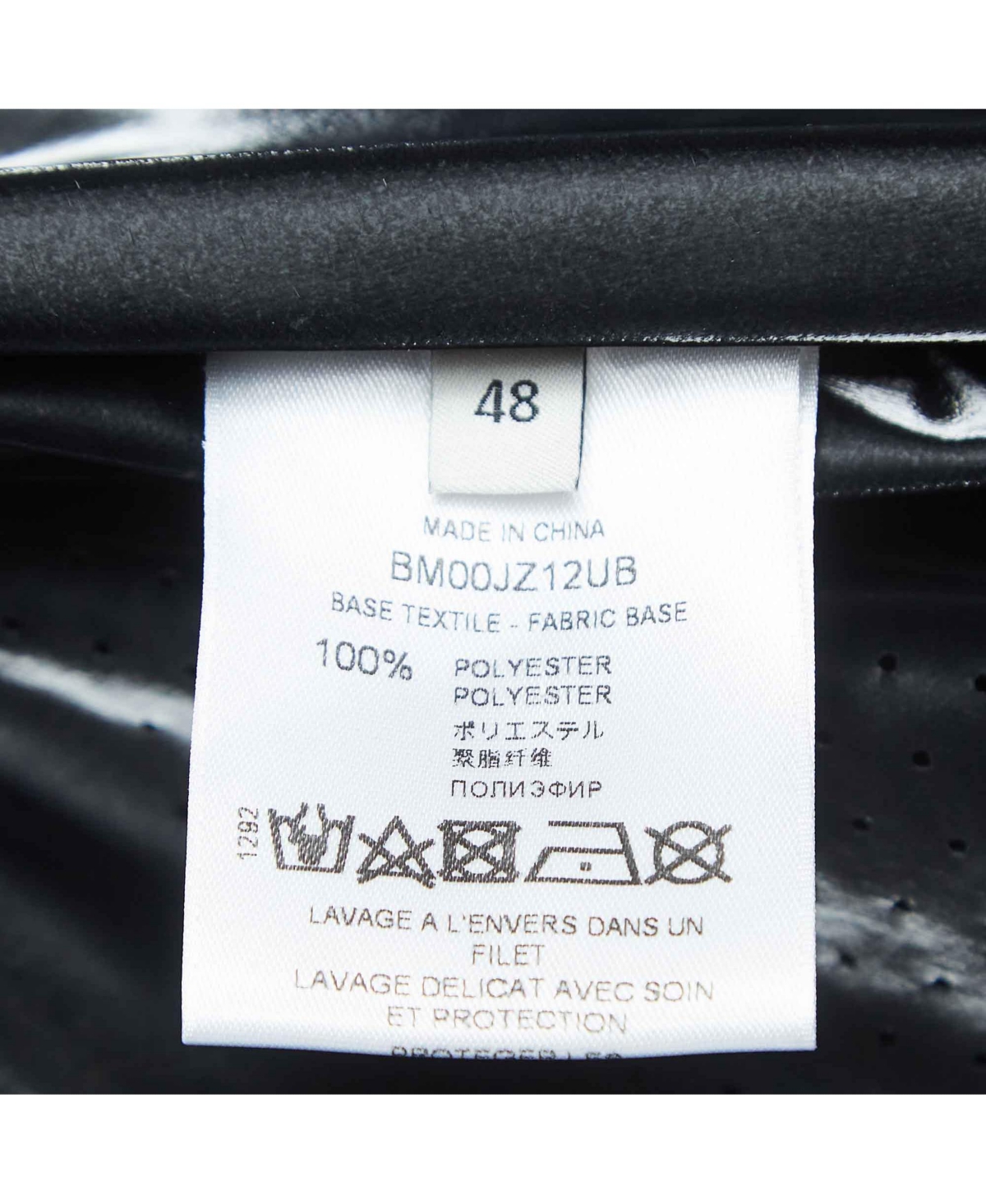 Pre-Owned Givenchy Men's Black Contrast Trim Synthetic Oversized Raincoat