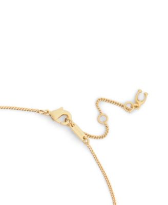 Faux Stone Charming Charms Signature Padlock Key Pendant Necklace