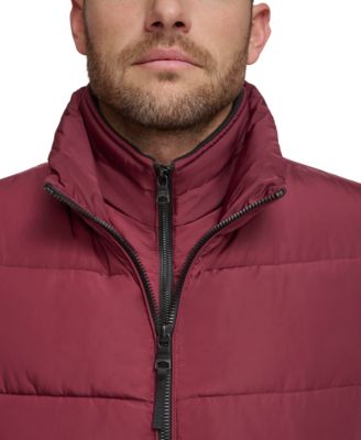 Men's Puffer With Set In Bib Detail, Created for Macy's