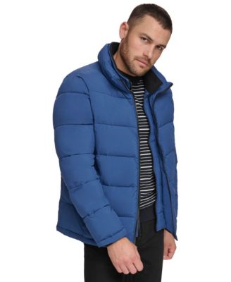 Men's Puffer With Set In Bib Detail, Created for Macy's