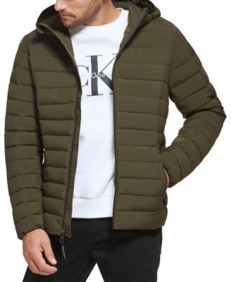 Men's Hooded & Quilted Packable Jacket