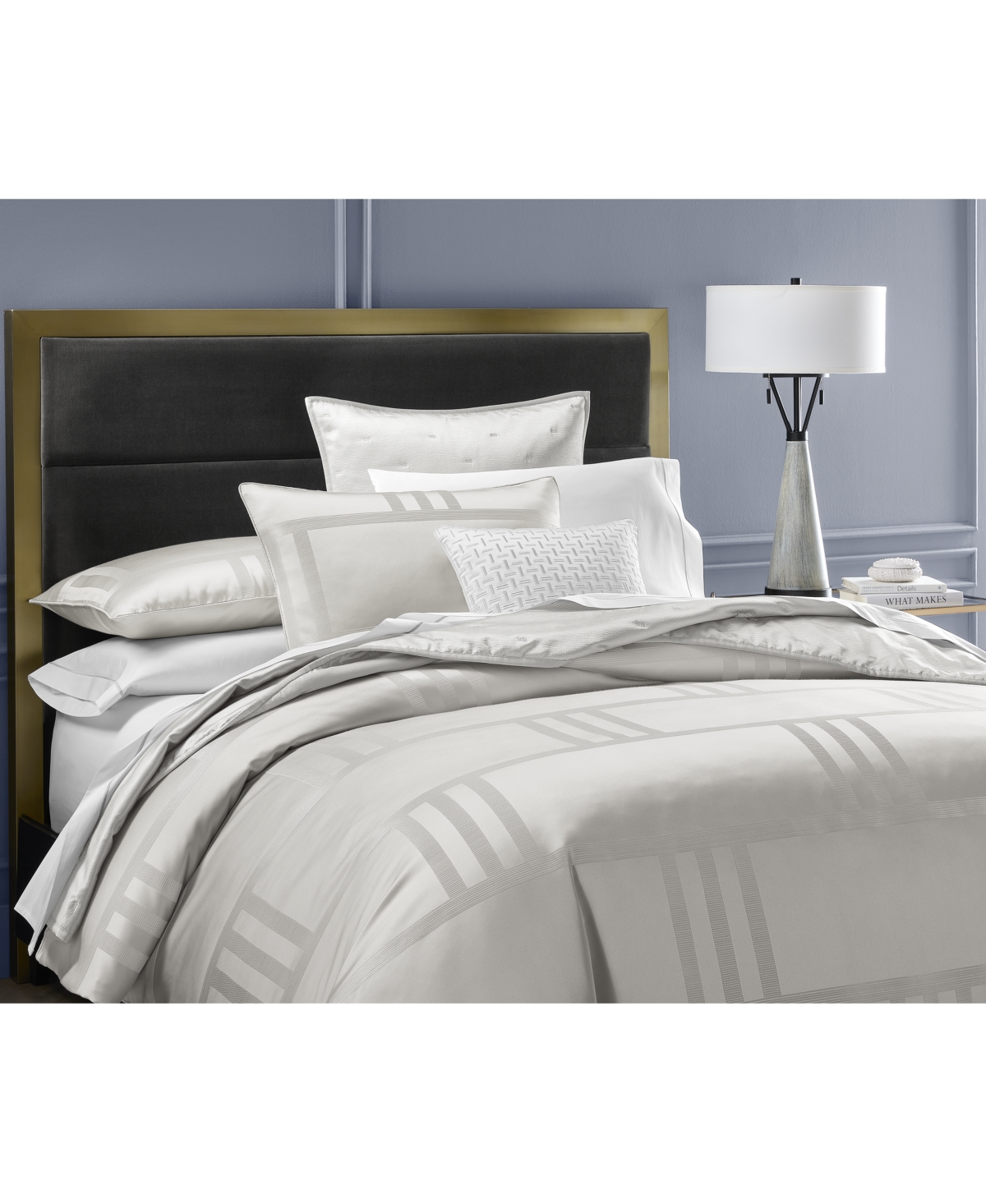Hotel Collection Structure Silver 3-Pc. Comforter Set, Full/Queen, Exclusively at Macy's