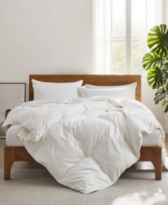 Ultra Lightweight Goose Down Feather Fiber Comforter, King