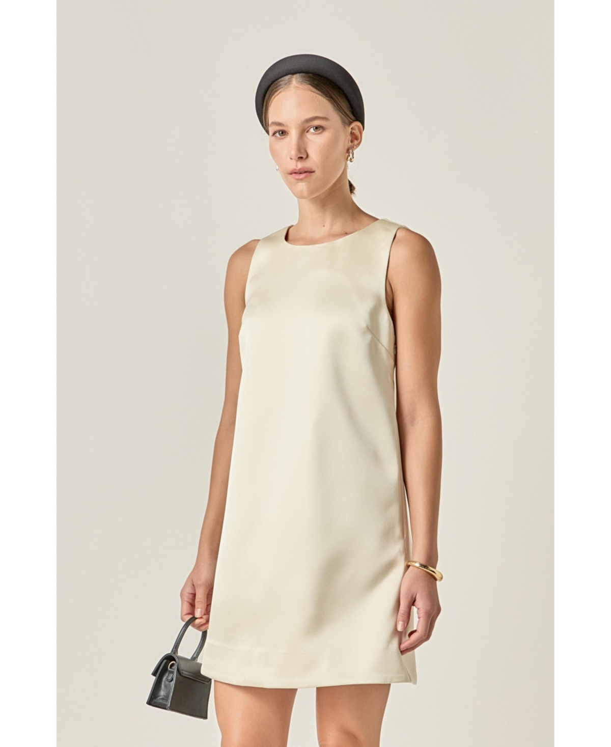 English Factory Women's Satin Sleeveless Midi Dress