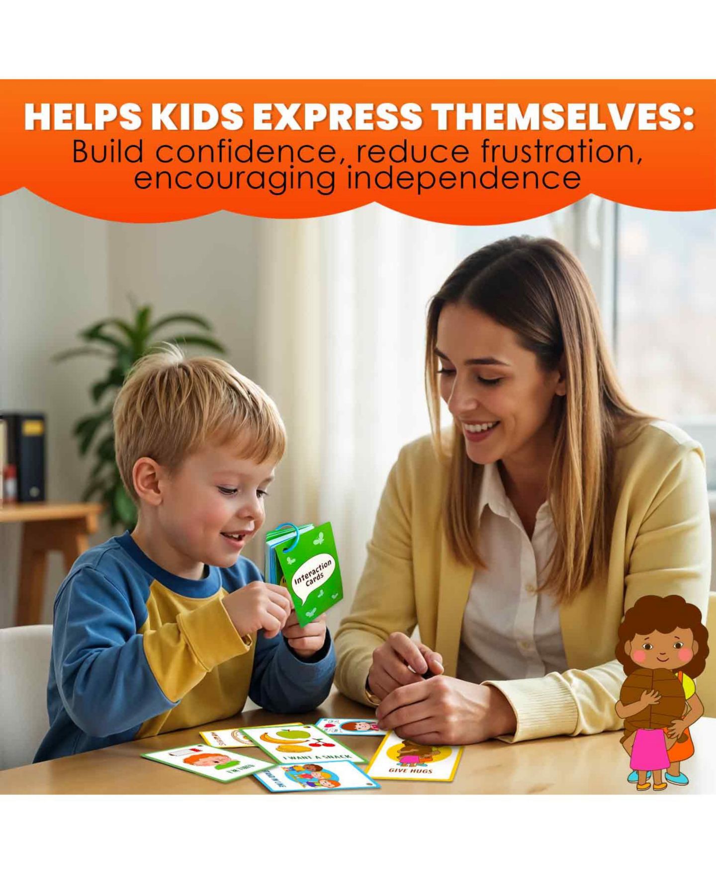 Детские игрушки Quokka Autism Learning Visual Communication Cards 86-Piece Set, Ages 3+ — фото 3