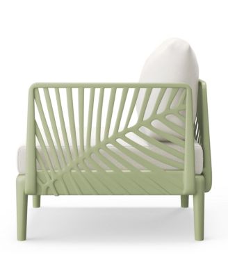 Modern Outdoor Polypropylene Resin Right Arm Facing Deep Seating Sectional Chair