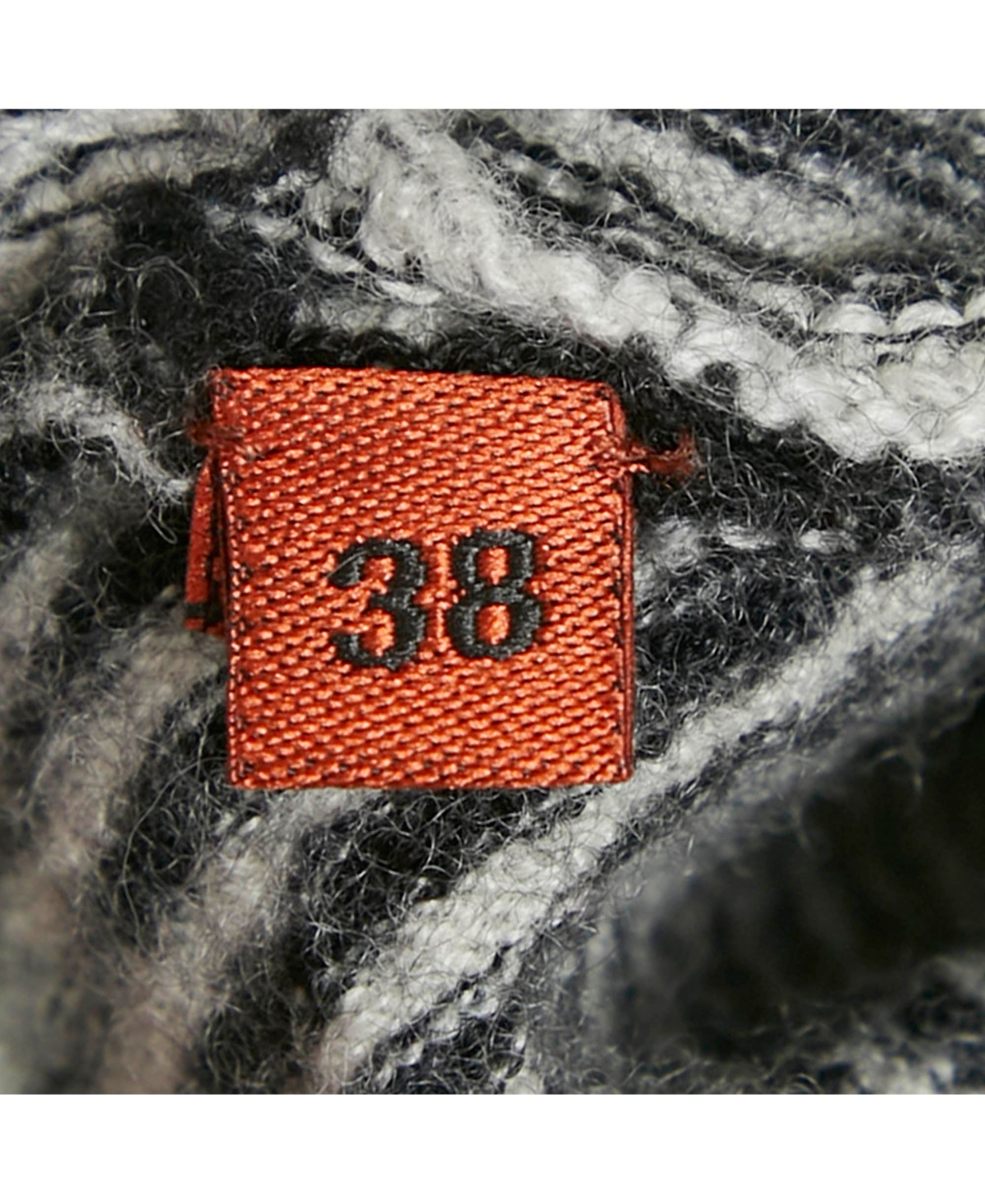 Pre-Owned Missoni Women's Black Zig Zag Stretch Knit Mini Bodycon Dress