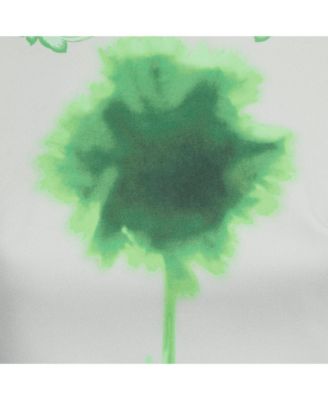 Women's Collection Grey /green Printed Cotton & Crepe Sheath Dress