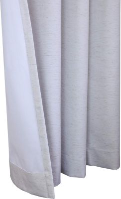 Ventura Tab Top Window Curtain Panel Pair 52" x 63", White