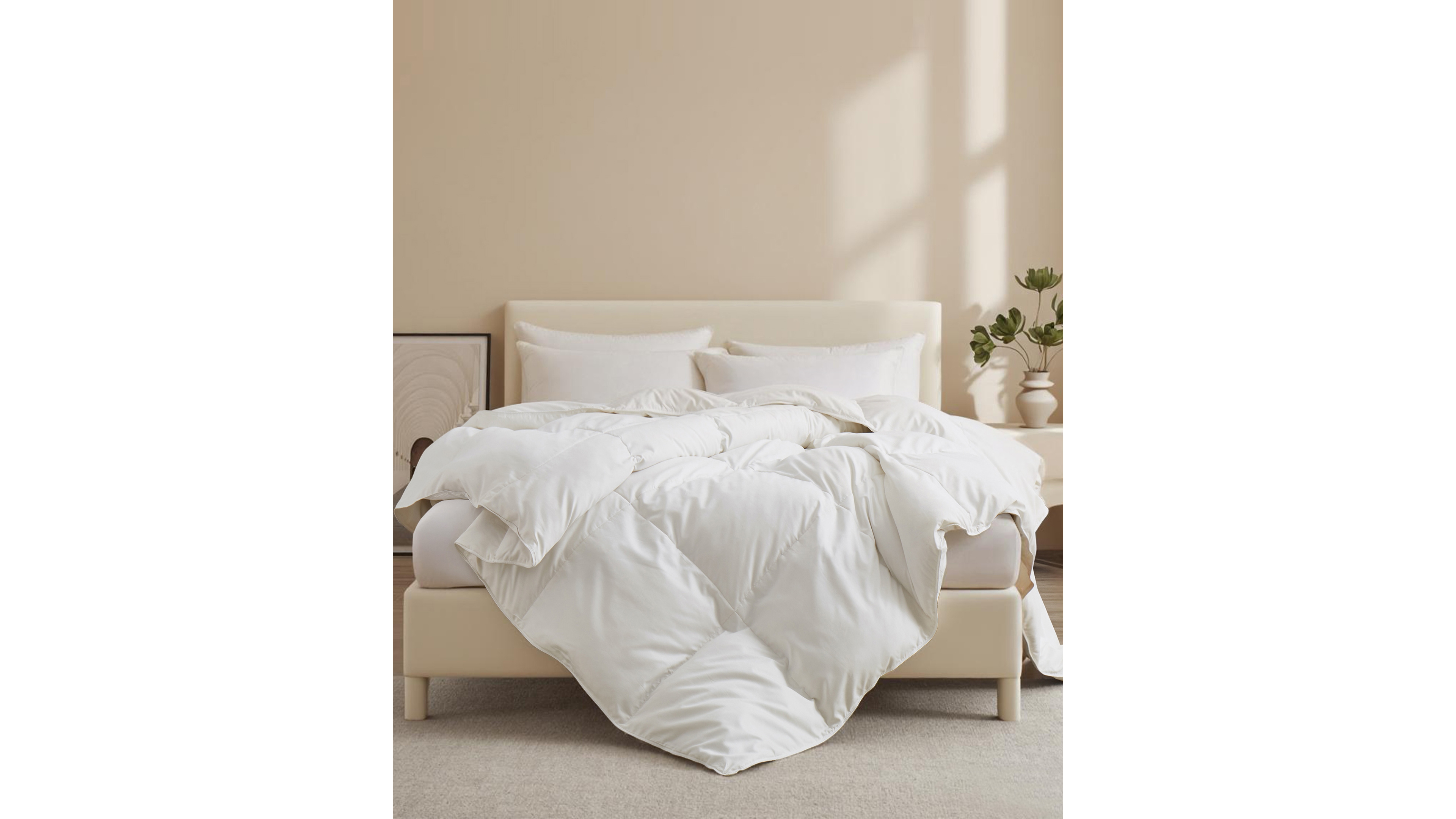 Unikome 360 Thread Count Lightweight Goose Down Feather Comforter, King
