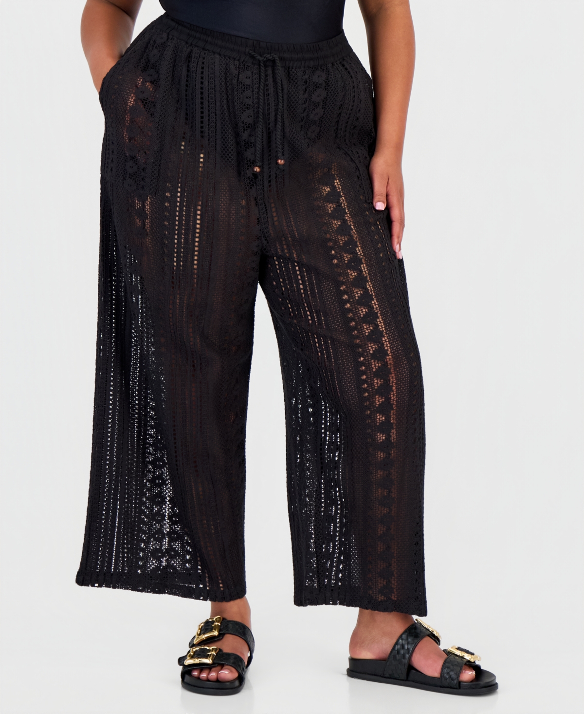 Raviya Plus Swim Cover-Up Cargo Pants