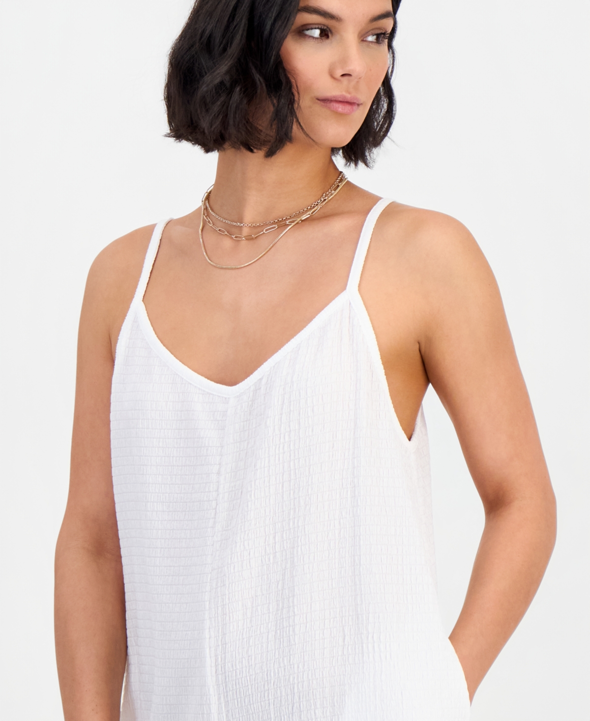 J Valdi Women's Flowy Printed Jumper Swimsuit