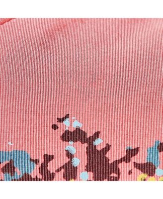 Women's Paris Pink Printed Silk Sleeveless Mini Dress