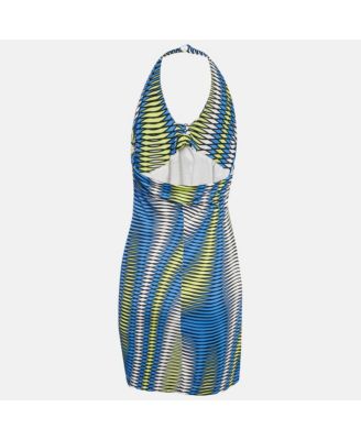Women's Jeans Couture Multicolor Jersey Halter Neck Mini Dress
