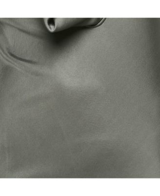 Women's Grey Jersey Cowl Neck Sleeveless Short Dress