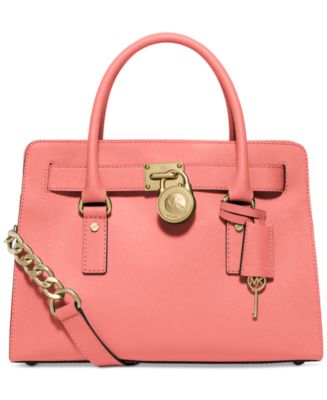 michael kors hamilton saffiano leather east west satchel