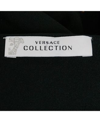 Women's Collection Black Embellished Crepe One-Shoulder Maxi Dress