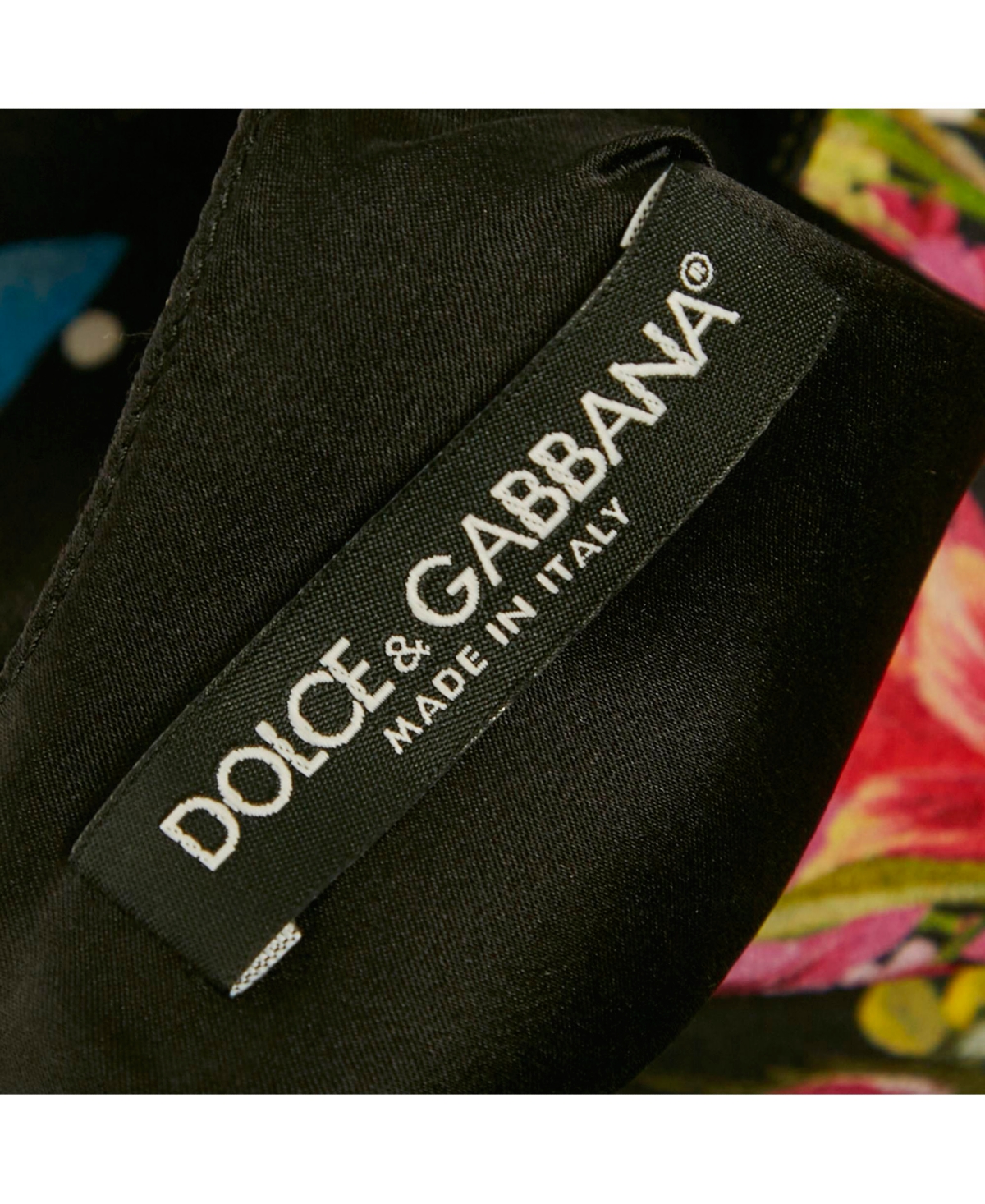 Pre-Owned Dolce & Gabbana Women's Black Printed Silk Midi Dress