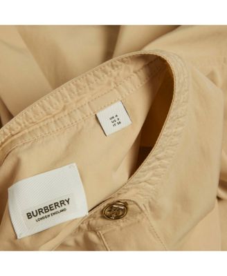 Women's Beige Cotton Monogram Embroidered Cotton Abbie Mini Dress