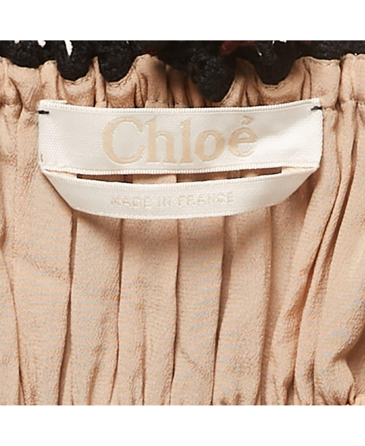 Pre-Owned Chloe Women's Navy Blue Cotton & Silk Mini Dress