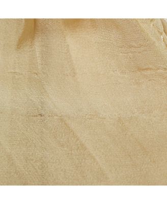 Women's Beige Silk Pleated Maxi Dress