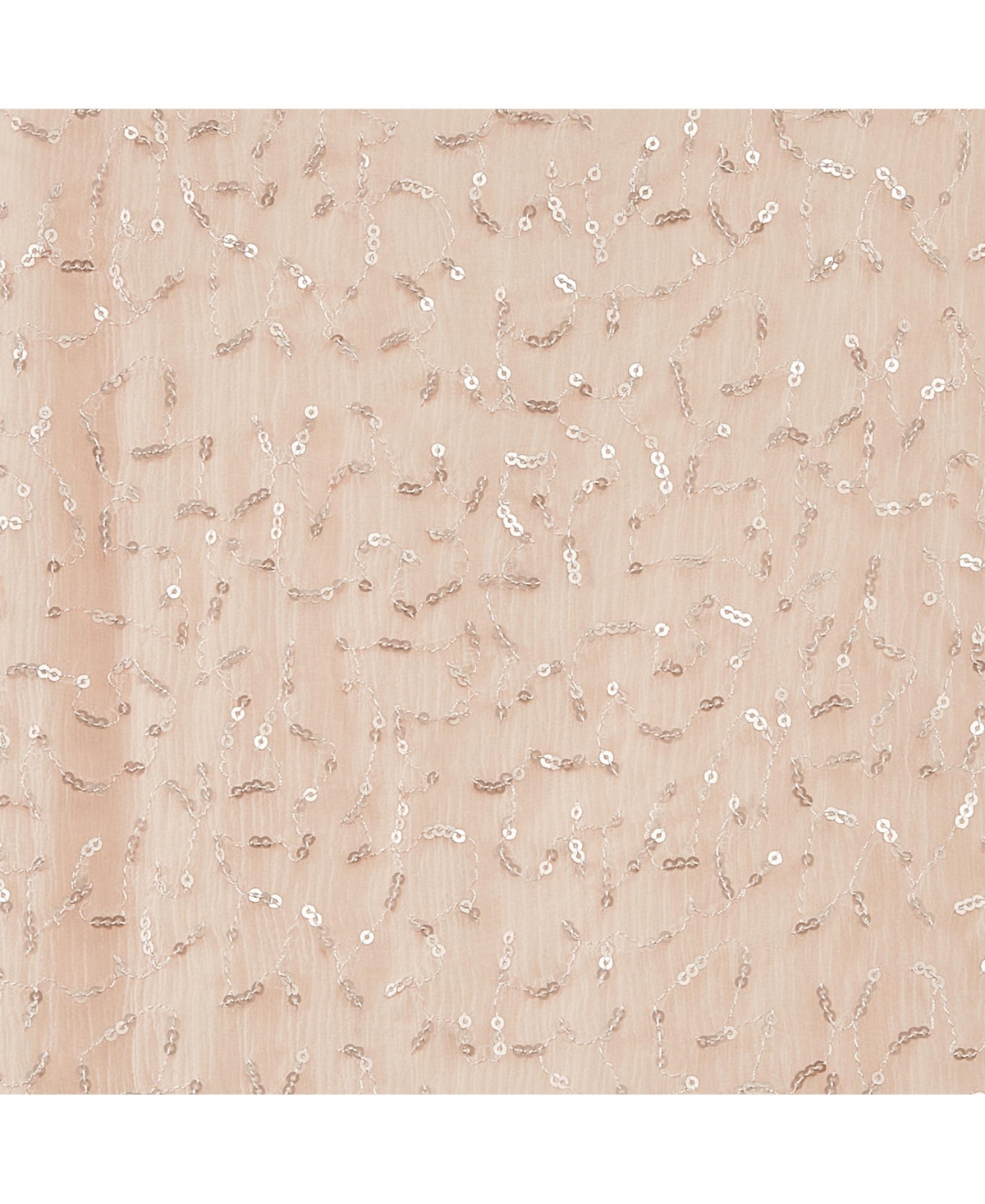 Pre-Owned Chloe Women's Light Orange Sequin Detail Silk Cut-Out Dress