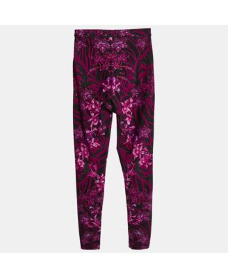 Women's Pink/multicolor Printed Jersey Leggings