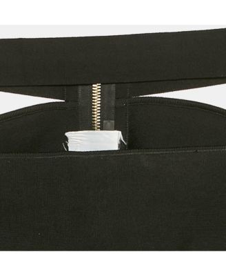 Women's Black Jersey Corset Crop Top