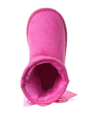 Girls' Toddler 5T-10T Bow Detail Winter Boots