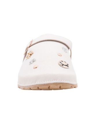 Girls' 1-13 Ornaments and Buckled Details Slip-On Footbed Clogs