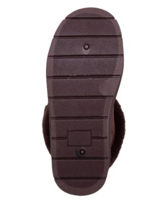 Girls' 1-13 Cuff Rhinestone Logo Boots