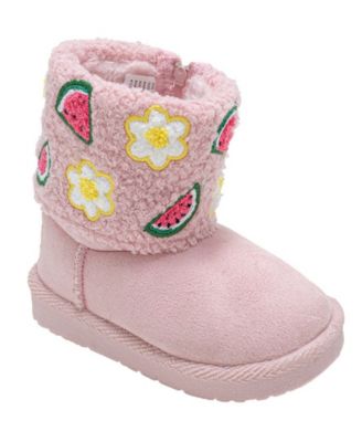 Girls' Toddler 5T-10T Embroidered Winter Boots
