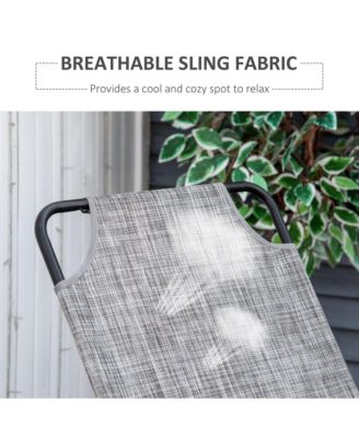 Garden Rocking Chair, Patio Sling Fabric Single Rocker, /