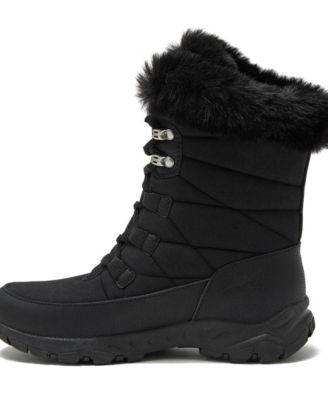 Women's Wide Width Expedition Trail Waterproof Lace Up Snow Boots