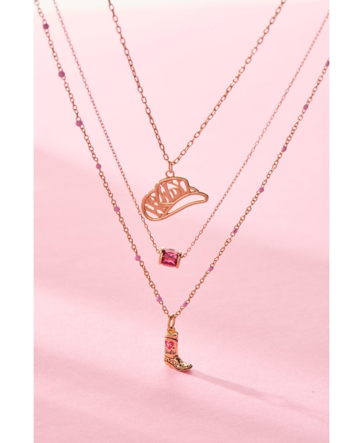 Barbie Cowboy Boot Pendant Necklace