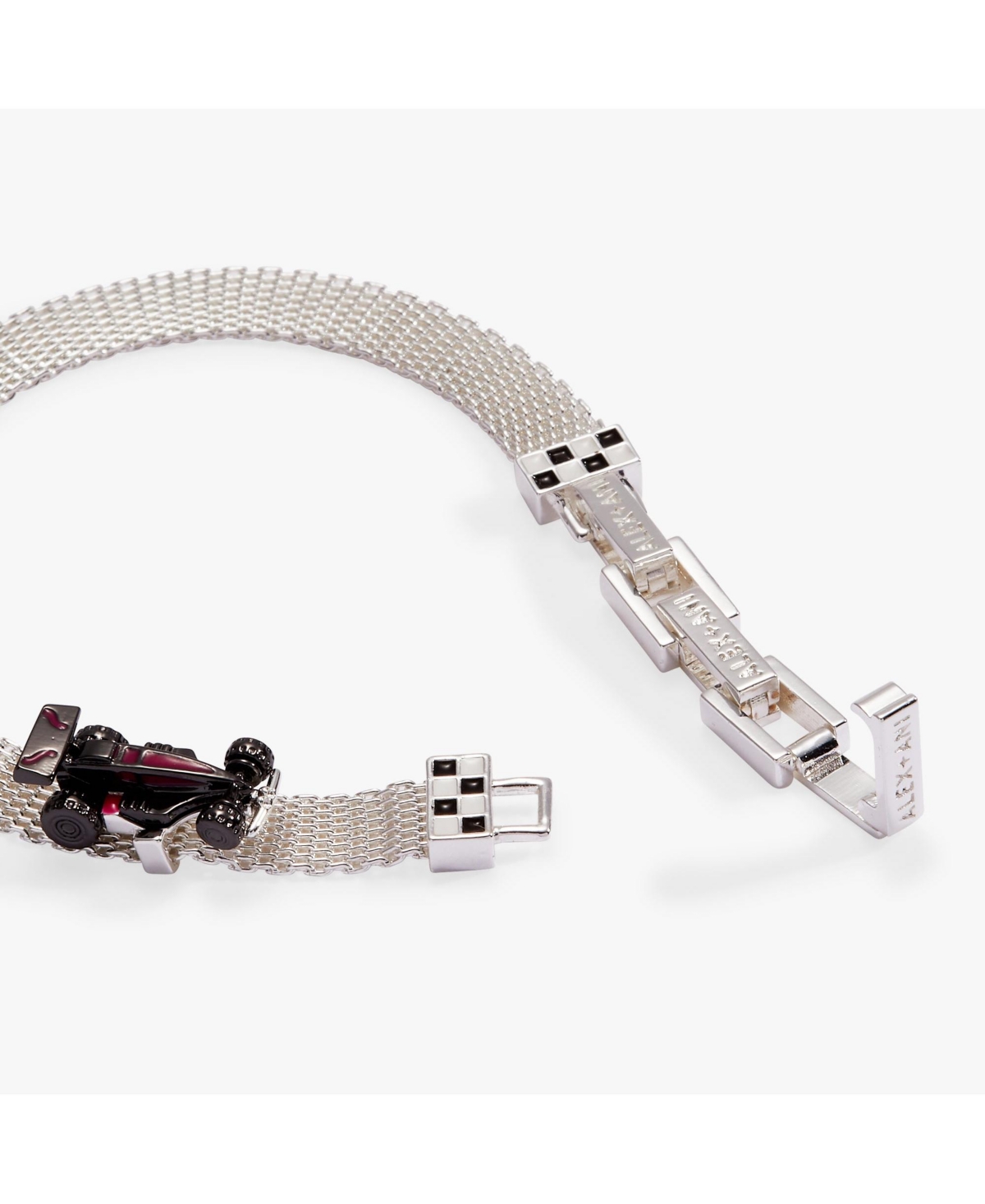 Hot Wheels Moveable Racecar Mesh Bracelet