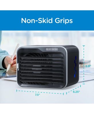 BLACK+DECKER Desktop Air Cooler, Personal Portable Fan with 3-Speeds, Evaporative Air Cooler