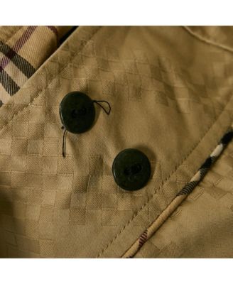 Women's Beige Cotton Jacquard Mini Wrap Skirt