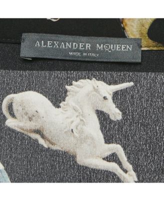 Women's Printed Silk Tie Up Neck Blouse